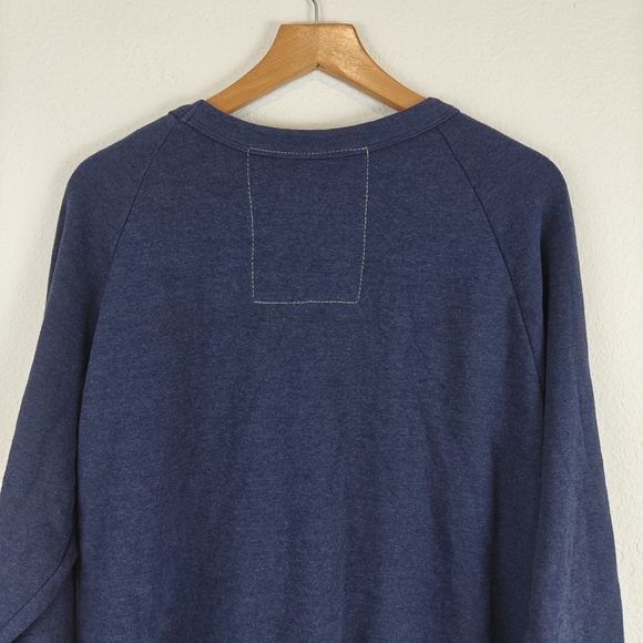 Aviator Nation BOLT CREW SWEATSHIRT In Navy Blue Size Medium Unisex - Picture 14 of 16